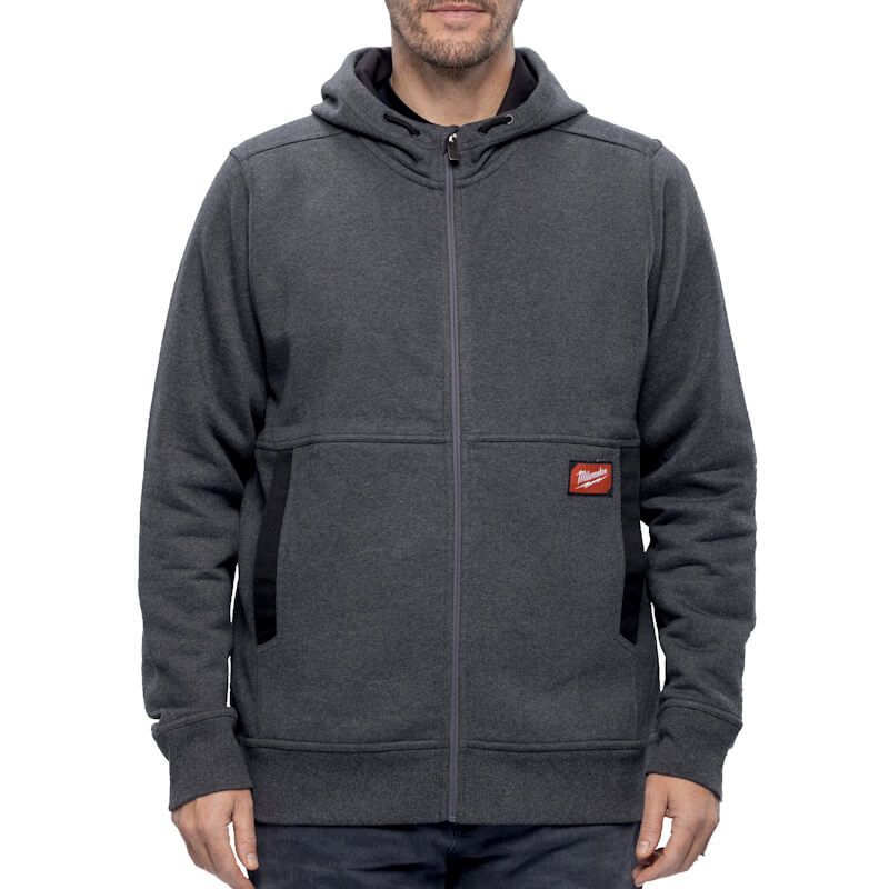 Milwaukee Gridiron Full Zip Hoodie Grey