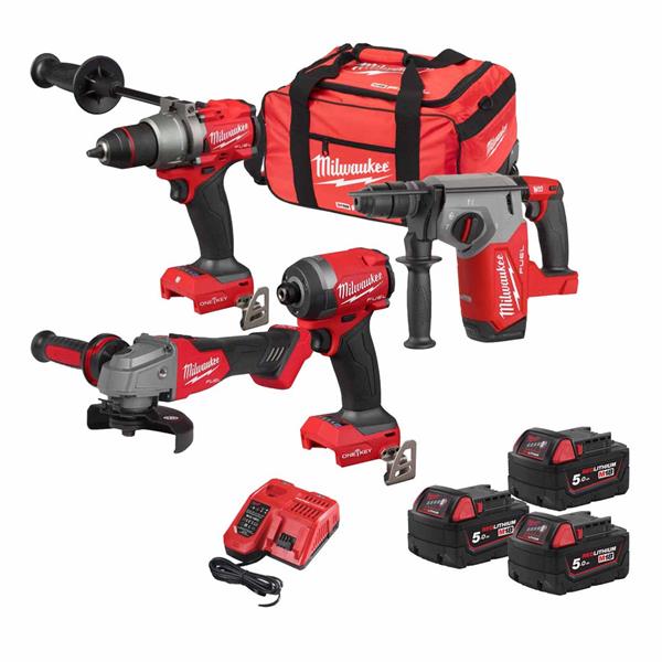 M18 PACK - 18v FUEL ONE-KEY - Tool Kit with 3x5.0Ah BattS