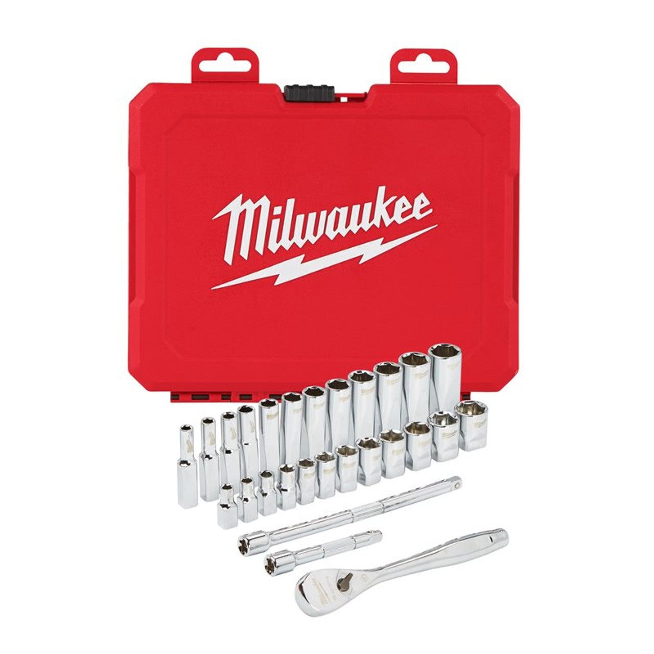 MILWAUKEE 1/4" METRIC RATCHET & SOCKET SET 4932464943  