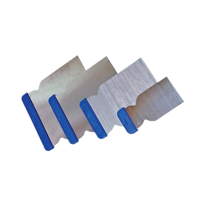 Surface Scrapers 4Pcs Blue Grip In.Plastic Bag