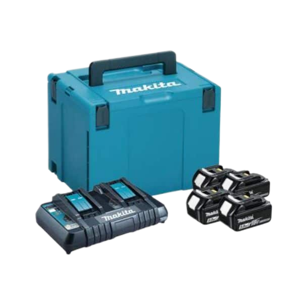 18V 5.0Ah Power Source Kit with 4 5.0Ah Batteries and a Twin Port Charger