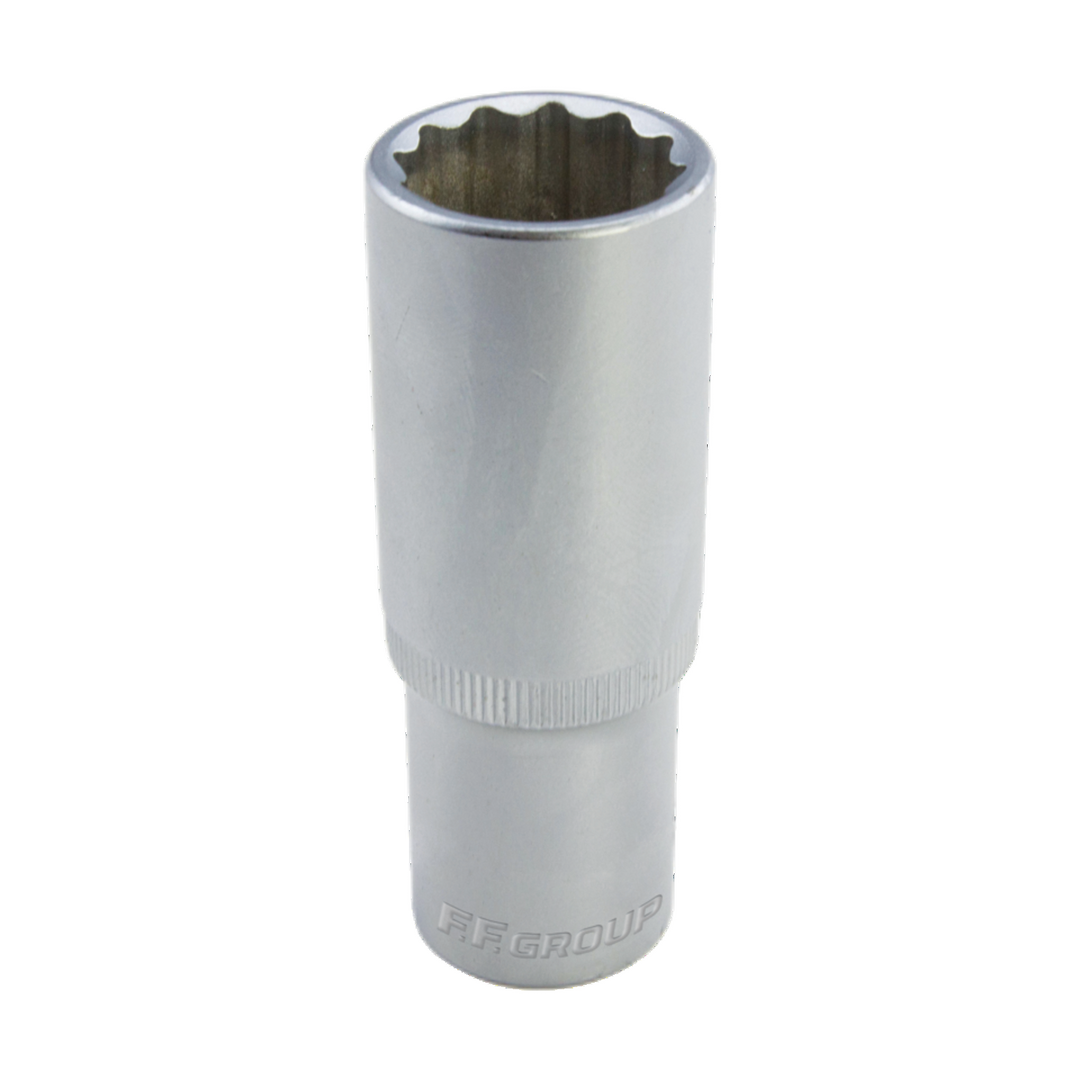 Deep Socket Long F.F. Group, Din 3124, 1/2'', 15 mm
