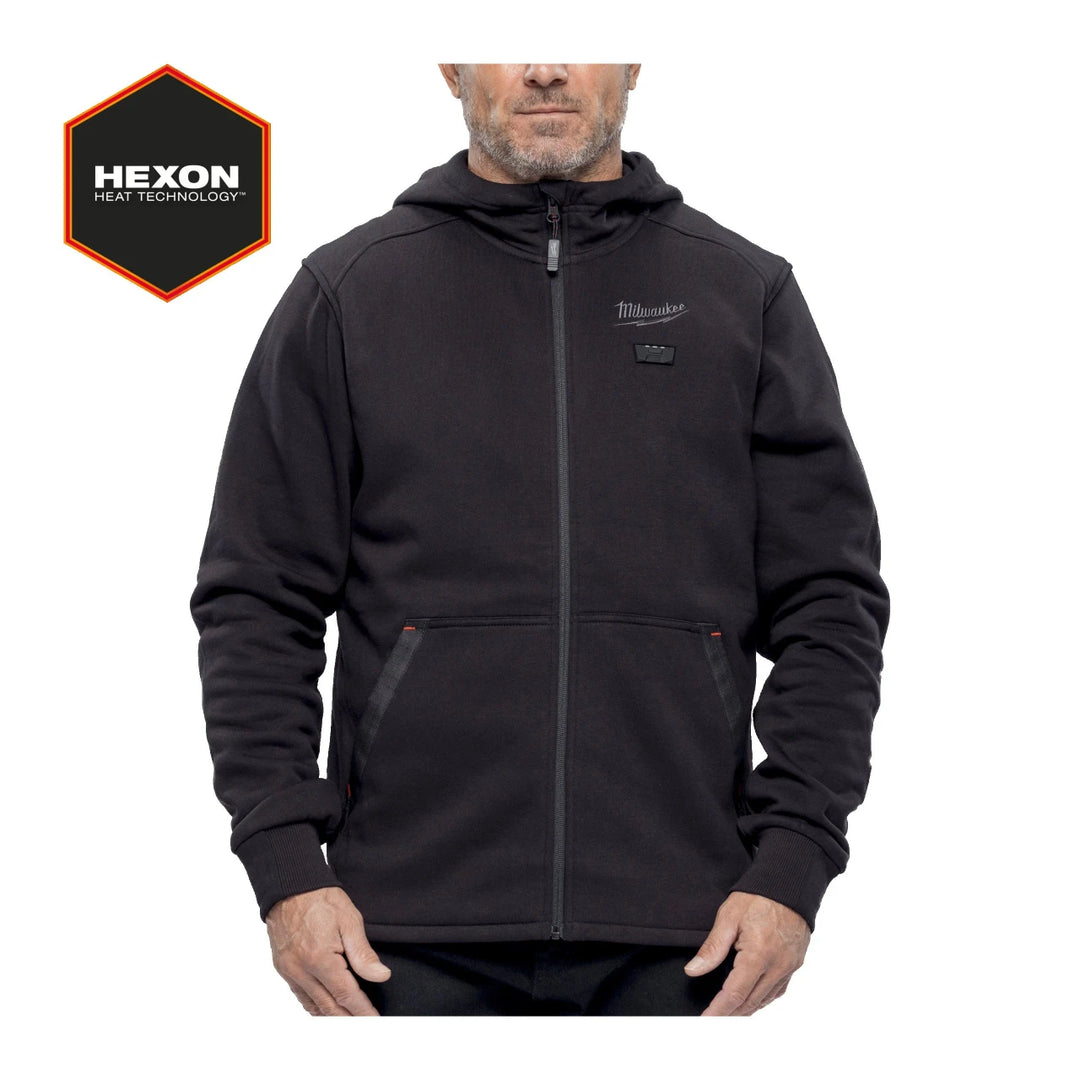 Milwaukee M12 Hexon Heated Black Hoodie