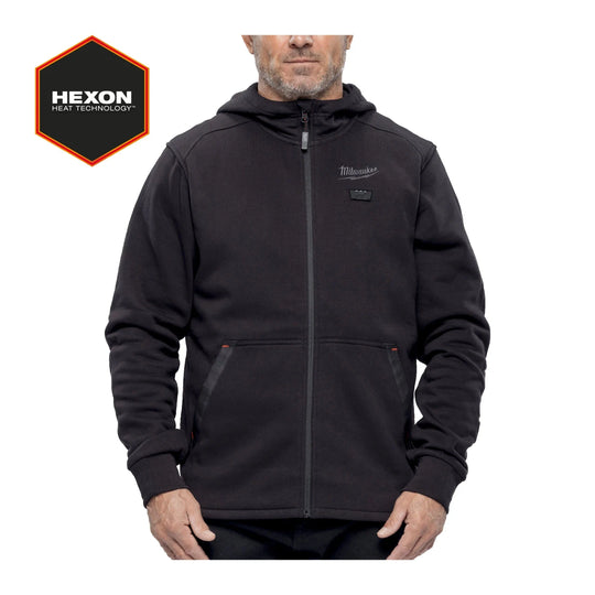 Milwaukee M12 Hexon Heated Black Hoodie
