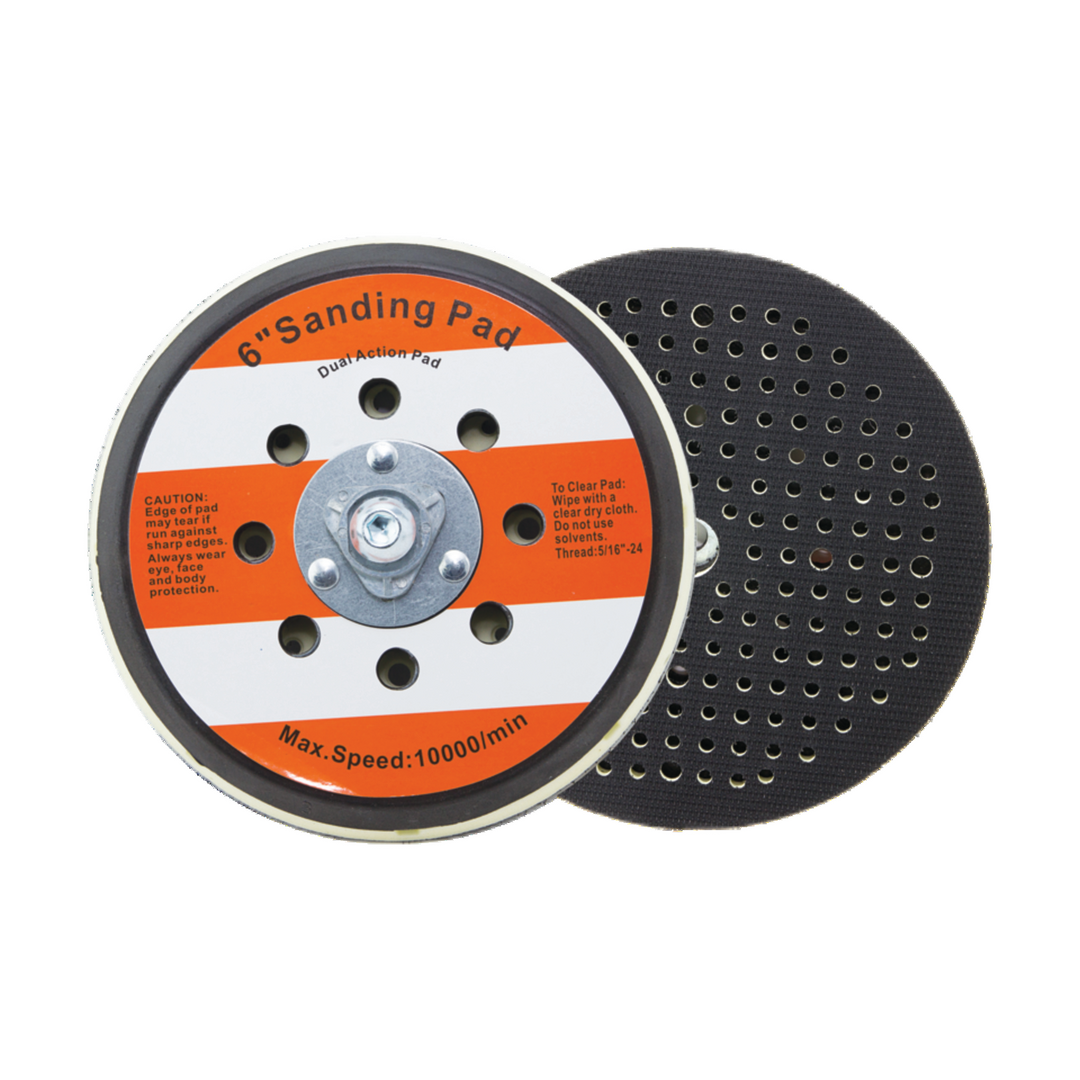 Dual Action Orbital Sander Pad Velcro, 150 mm, M8 & 5/16"