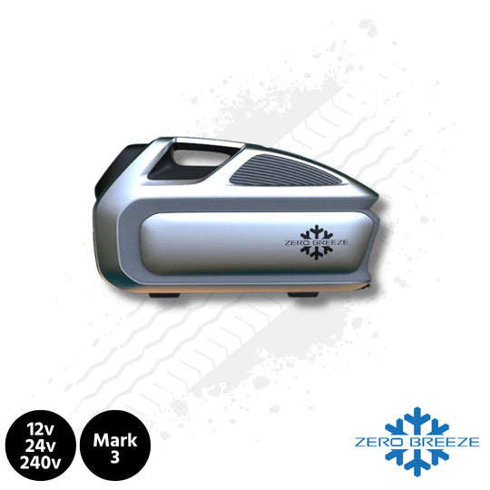 Zero Breeze Mark 3 Plus, Battery Powered, Air Conditioner. 12v/24v/240v, UK / EU