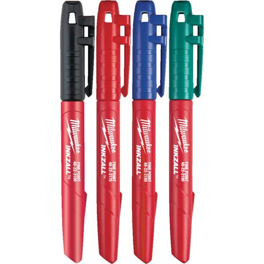 4 Piece Fine Point Job Site Marker Set
