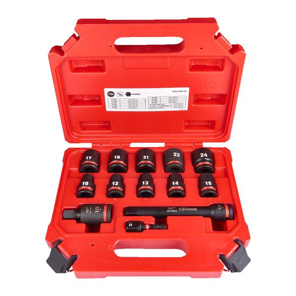 Shockwave 13 Piece 1/2" Impact Socket Set