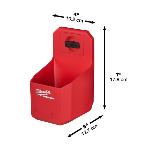 Packout Wall Storage Cup Holder