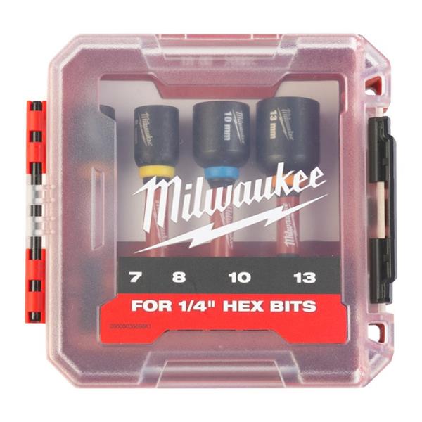 Milwaukee 4-Piece Magnetic ShockWave Impact Duty Nut Driver Set