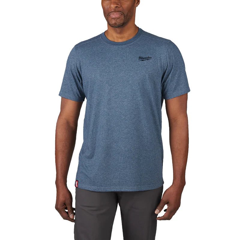 Milwaukee Blue Hybrid Short Sleeve T Shirt