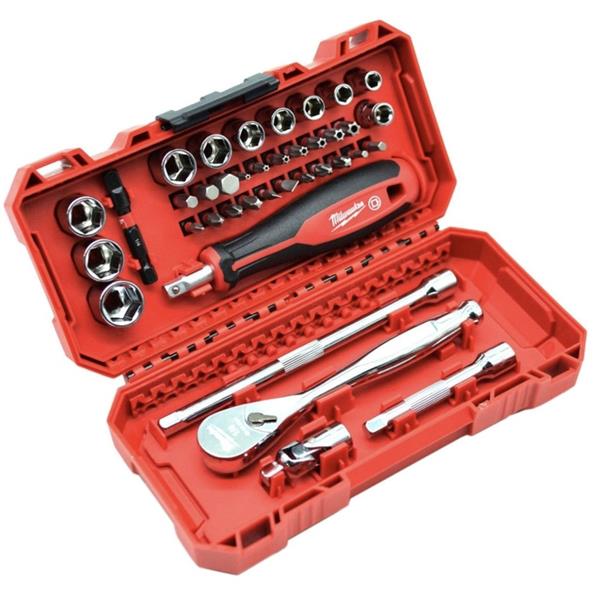 38 Piece 1/4in Ratchet Driver & Socket set
