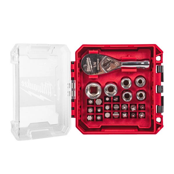 1/4 Drive Compact Ratchet 25pc Set