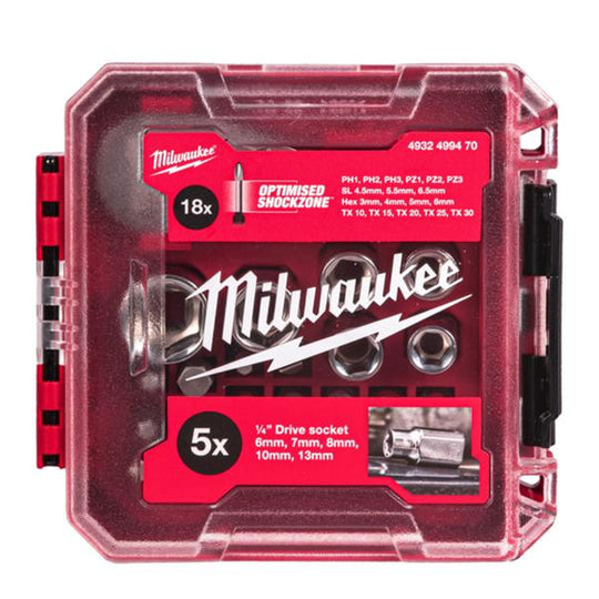 1/4 Drive Compact Ratchet 25pc Set