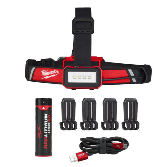 USB Rechargeable Hard Hat Headlamp