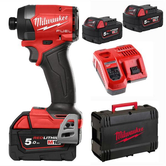 M18 FUEL Hex Impact Driver - 5ah Battery/Charger/HD Box