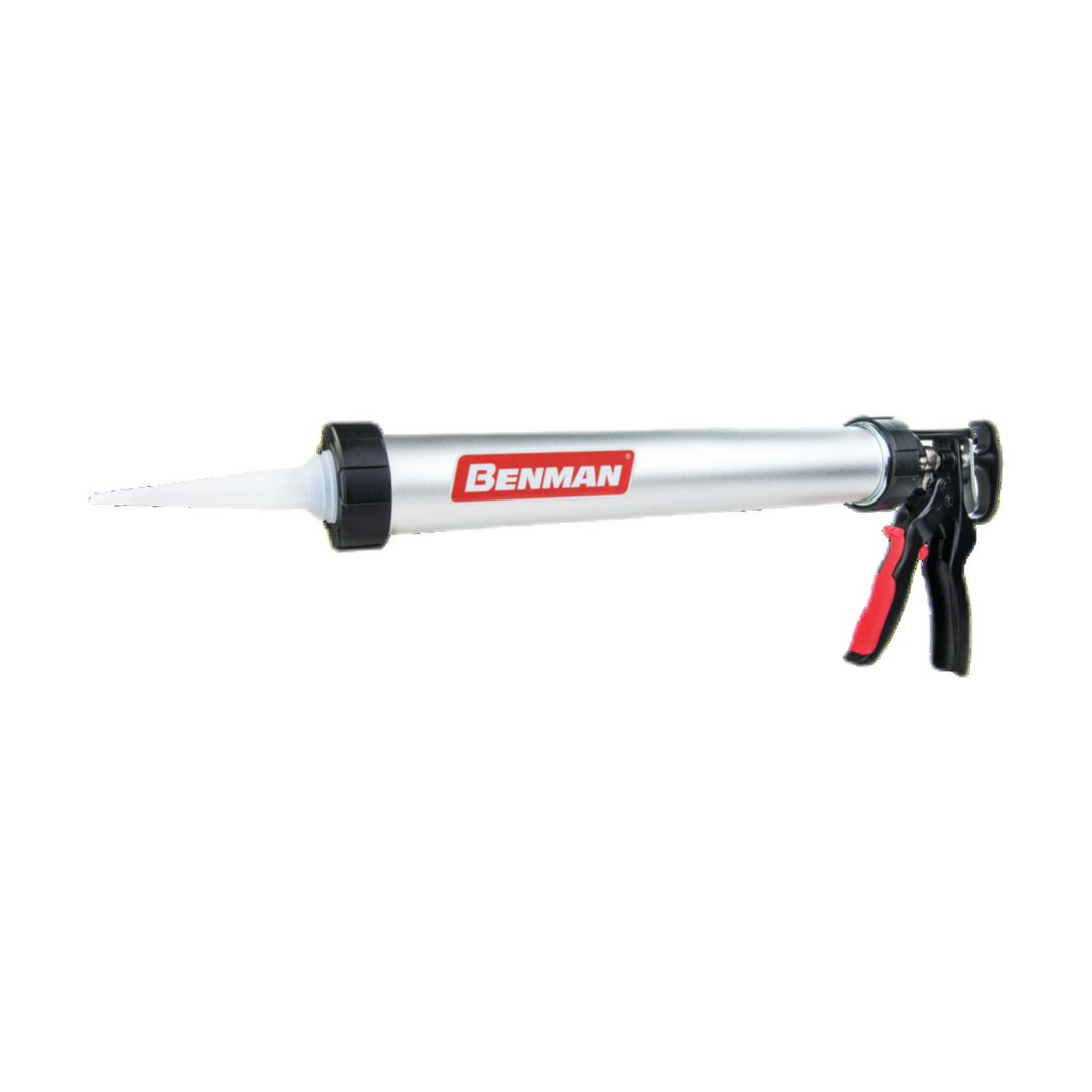 Caulking Gun 600Ml, Alu-Tube, With Soft Red Grip