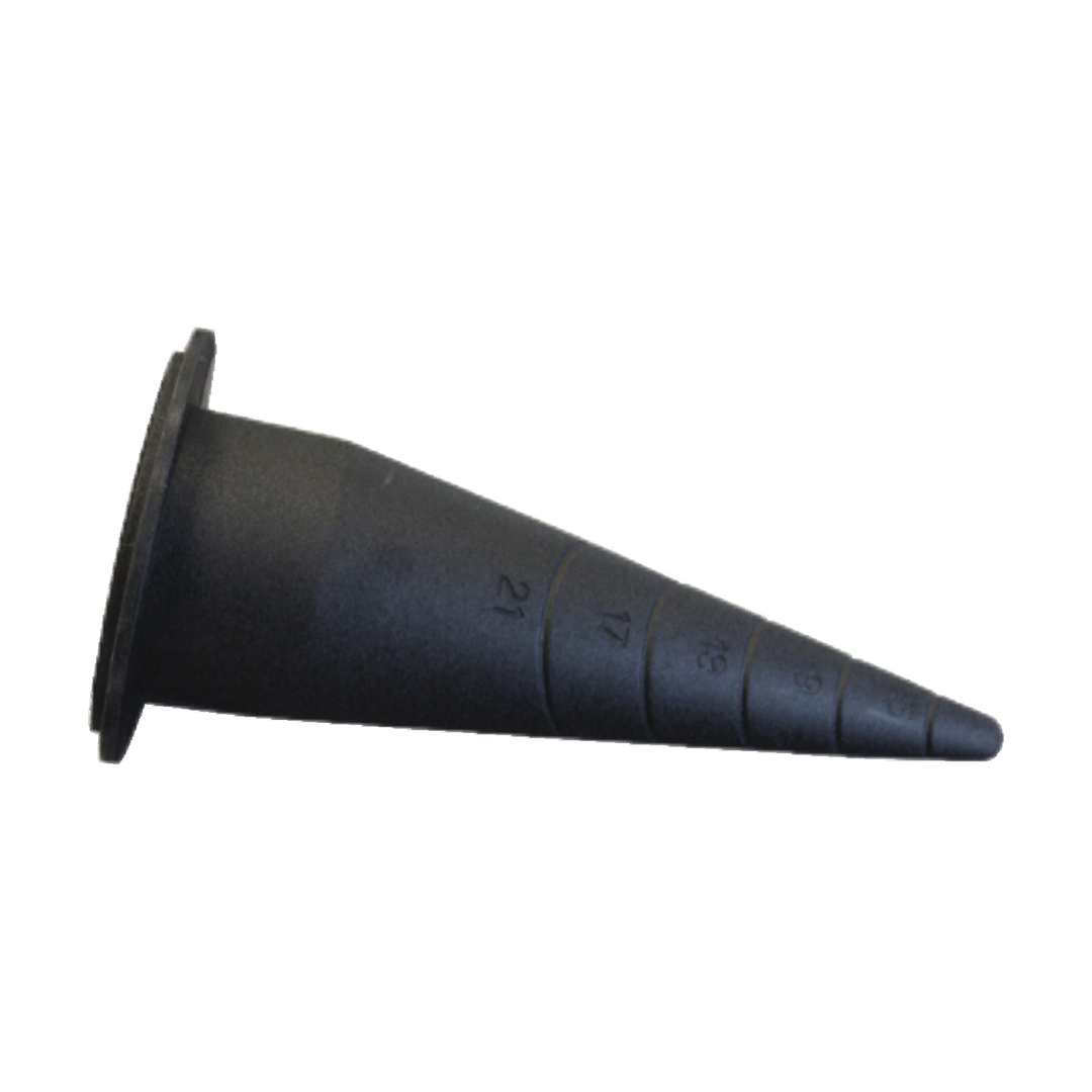 Nozzle 38 mm, Abs Plastic, Black