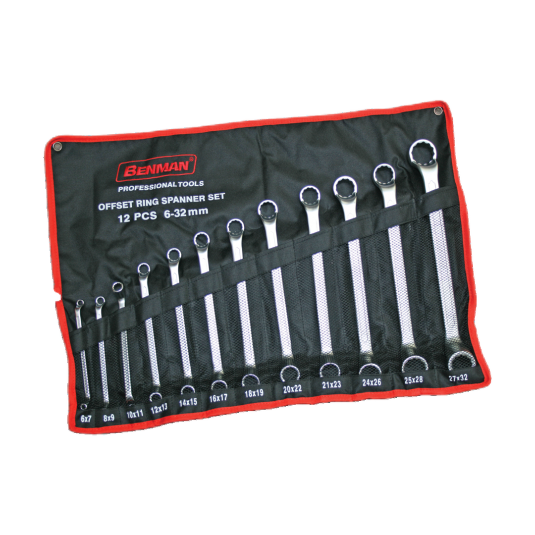 Offset Ring Spanner, Set Of 8Pcs(6-22)