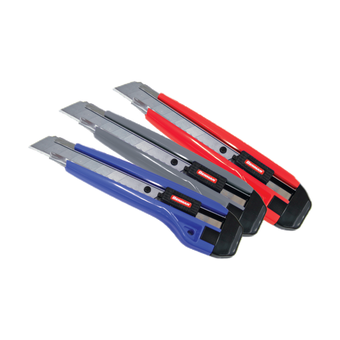 Utility Knife Plastic 2+1 Blades