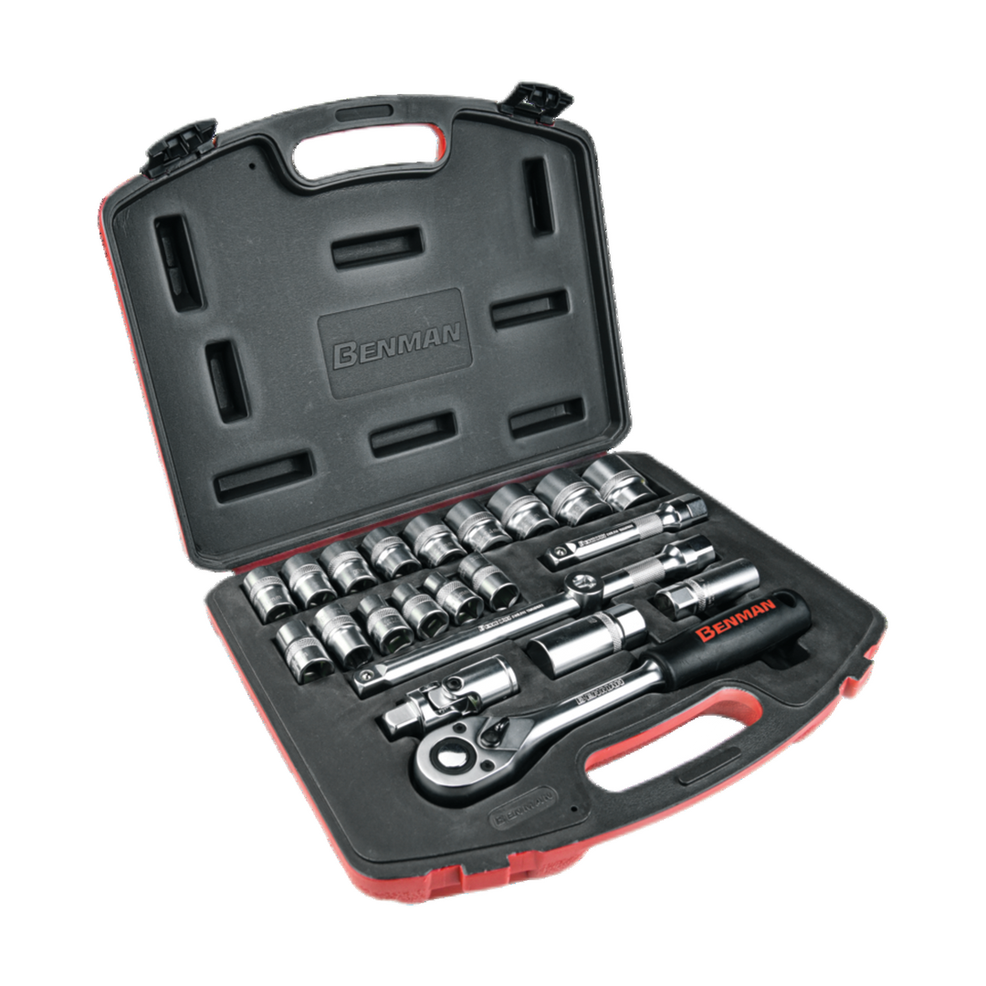 Socket Set 22Pcs 1/2" Dr.