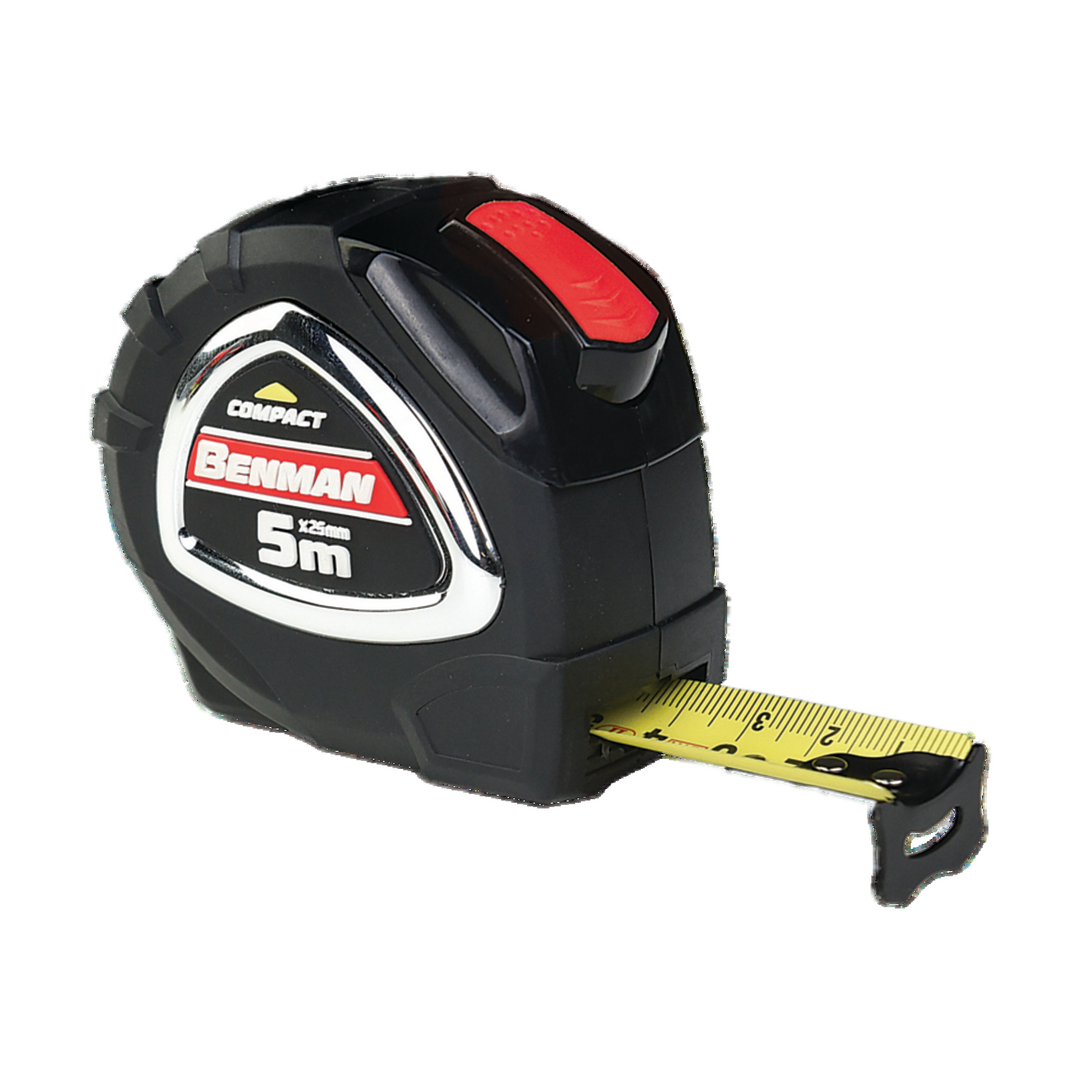 Measuring Tape Compact 5M X 25mm Metric Units