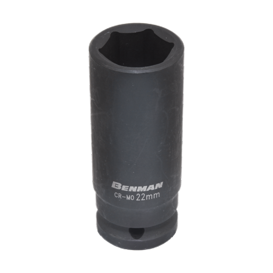 Impact Deep Socket, Black, 1/2", 78 mm 15 mm