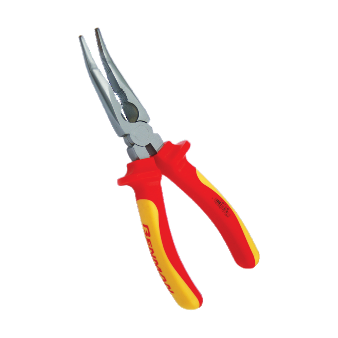 Bent Nose Pliers Compound, Vde Handle 200 mm