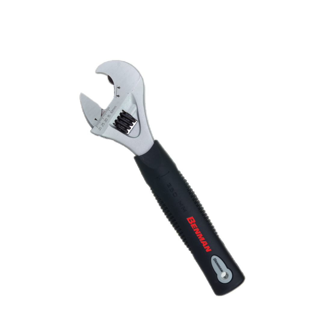 Ratchet Adjustable Wrench,Cr-V, 8''