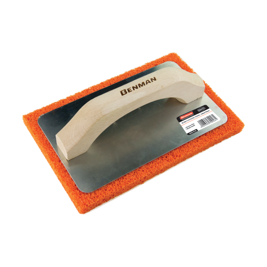 Plastering trowl sponge rubber 14 x 21 cm