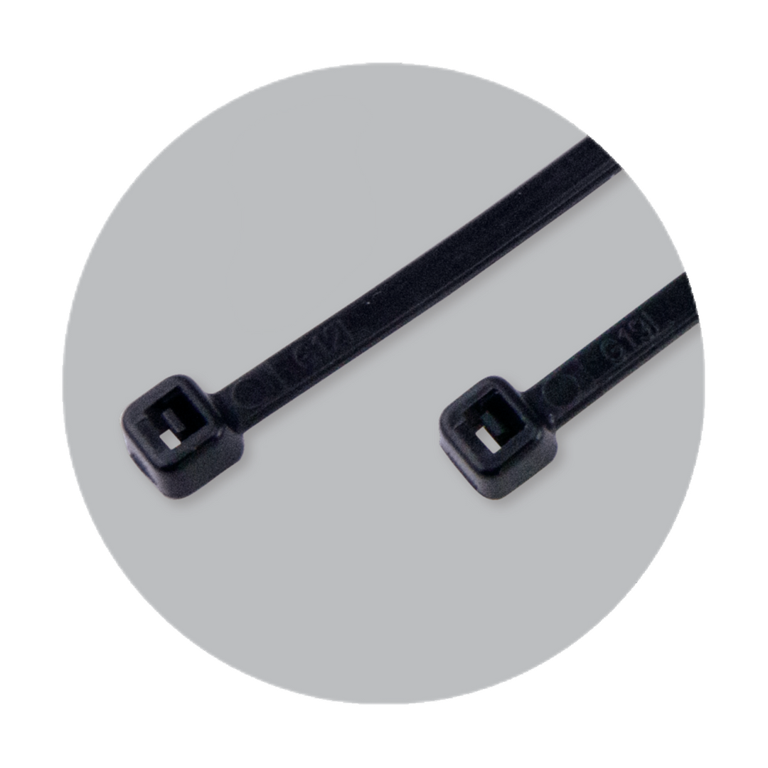 Cable Ties, Black, 200 mm X 3,6 mm (100Pcs)