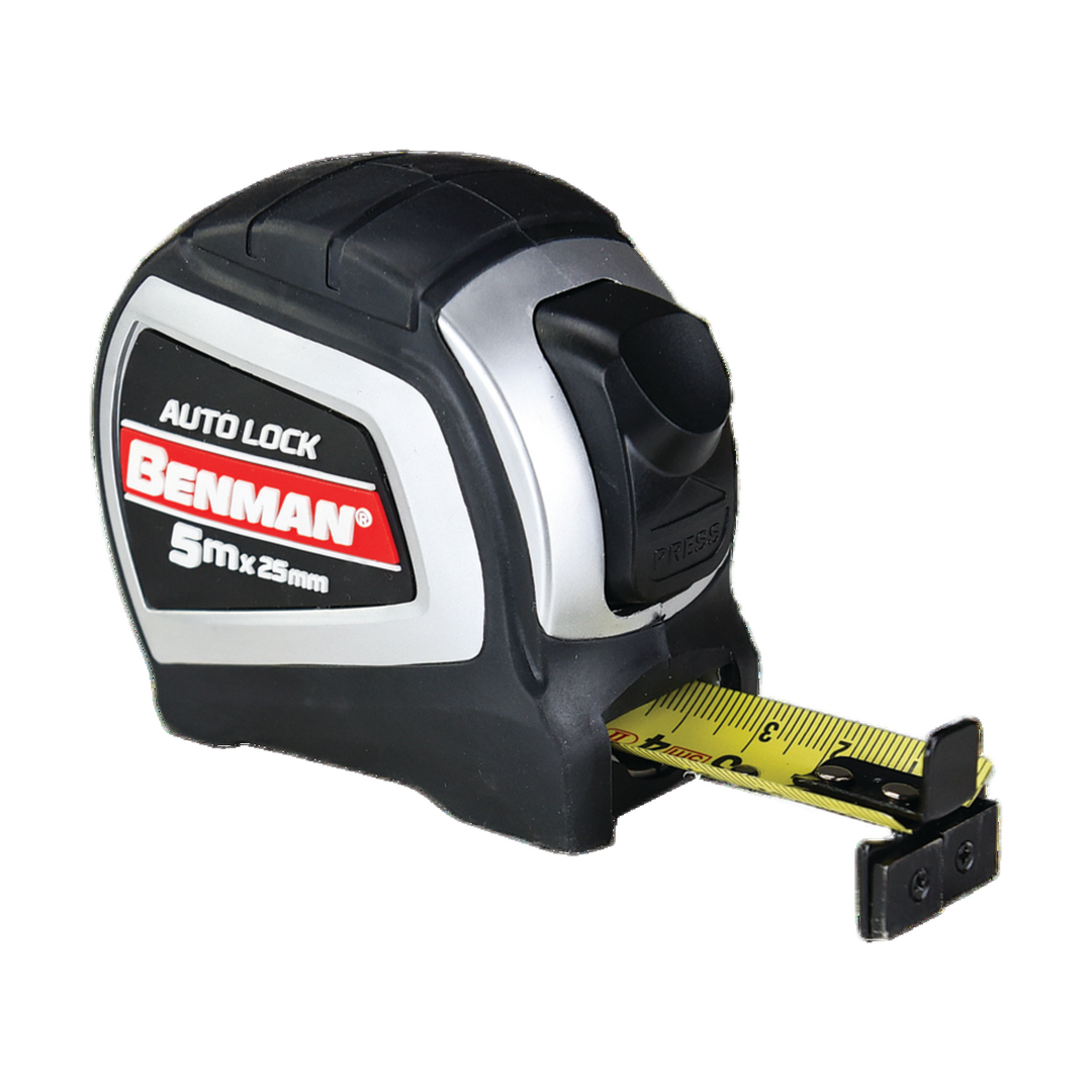 Measuring Tape, Auto Lock, Double Side, Magnetic, 8M x 25mm Metric Units