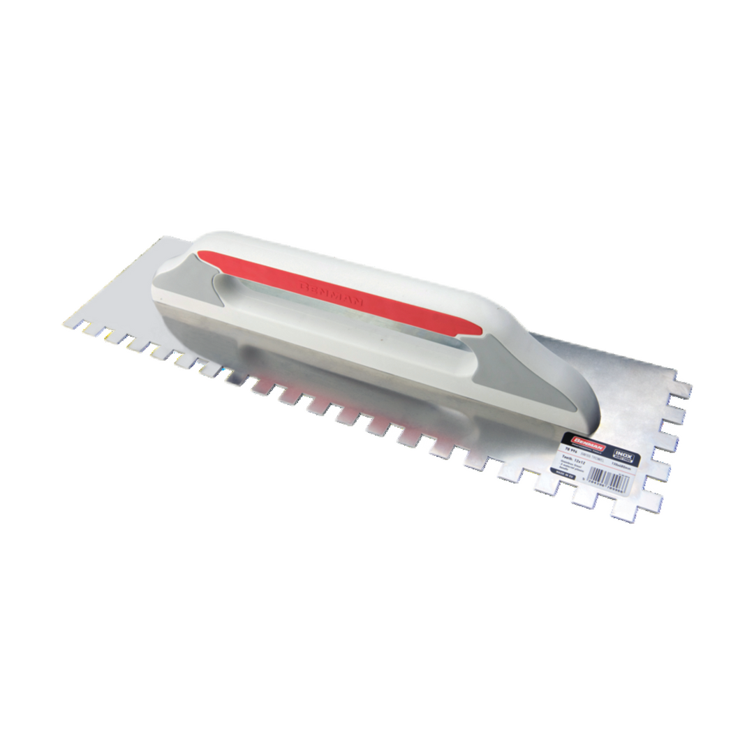 Stainless Steel Square Notched Trowel 08 X 08, 130 X 480