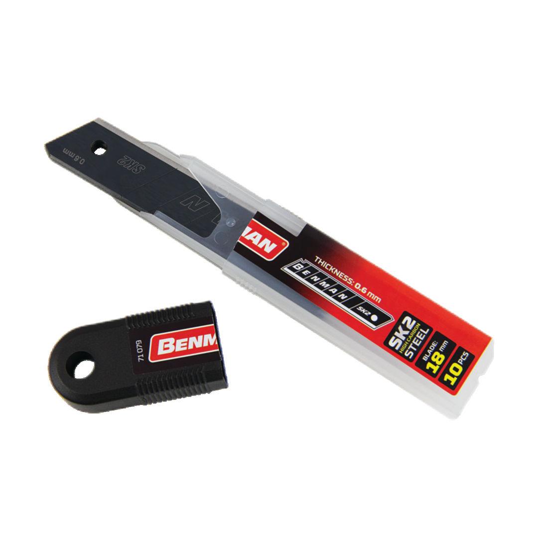 Spare Blades Black For Utility Knife 18X0,6mm, (10Pcs)
