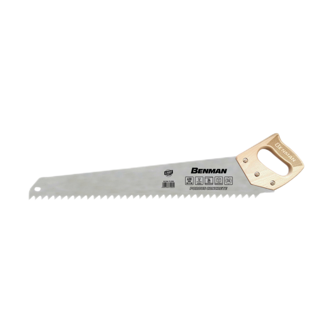 Hand Saw For Porous Concretee, 34 Teeth, 630 mm