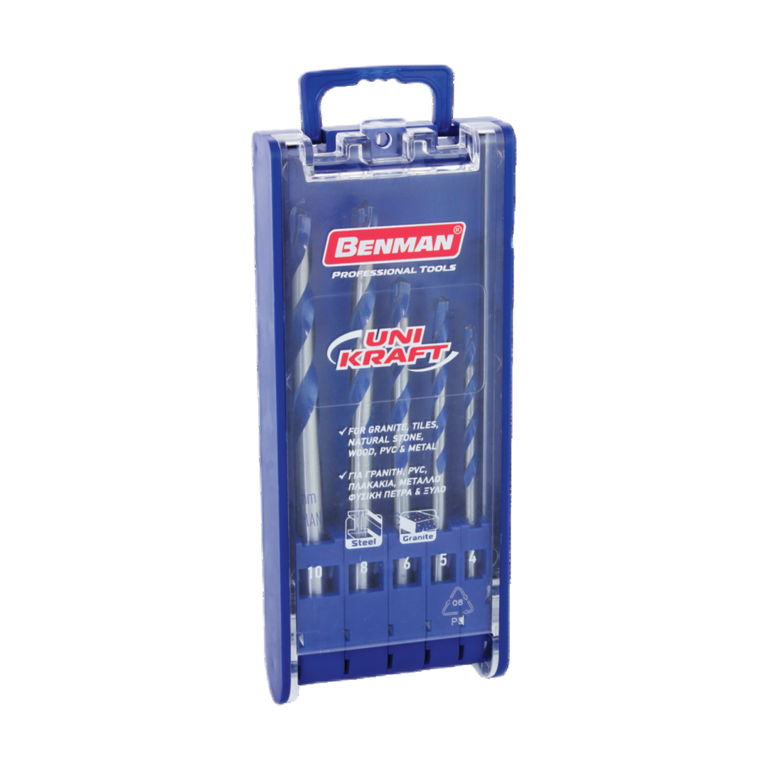 Drill, Diamond Ground Tungsten Carbide Tip, Unicraft Set (4-10)