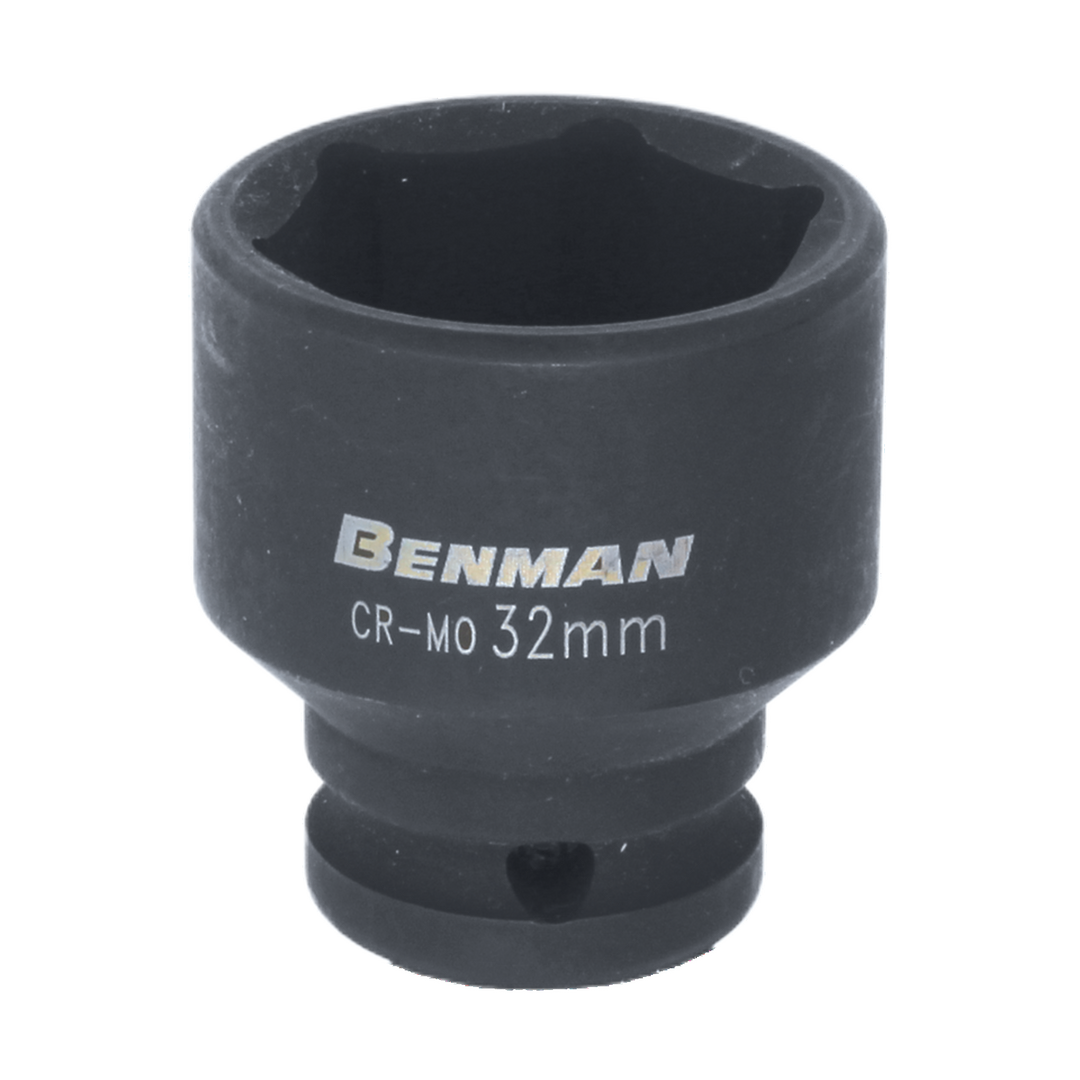 Impact Socket, Black, 1/2", 38 mm, 11 mm