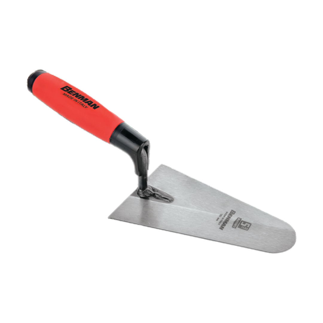 Trowel Narrow Round Type Rubber Handle 200 mm