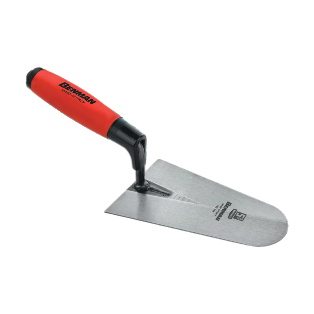 Trowel Italian Round Type Rubber Handle 200 mm