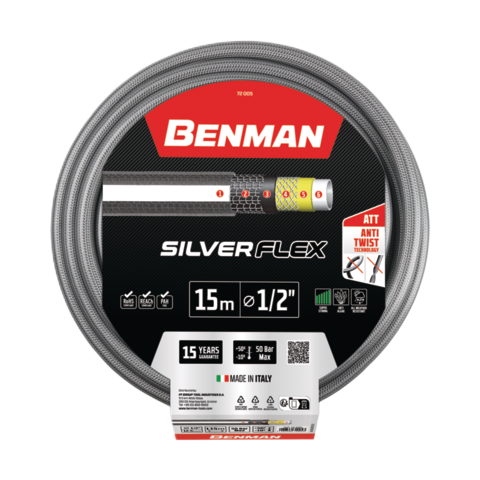 Hose silver flex 1/2 inch x15 m