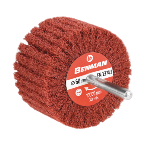 Spindle mounted flap wheel. non woven. 50 x 30 x 6 mm. p280.