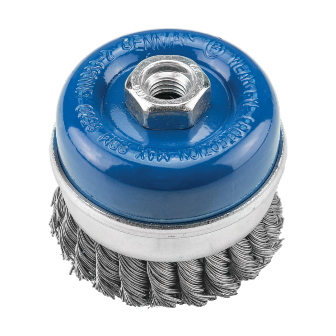 Twisted Knot Wire Cup Brush M14, Inox