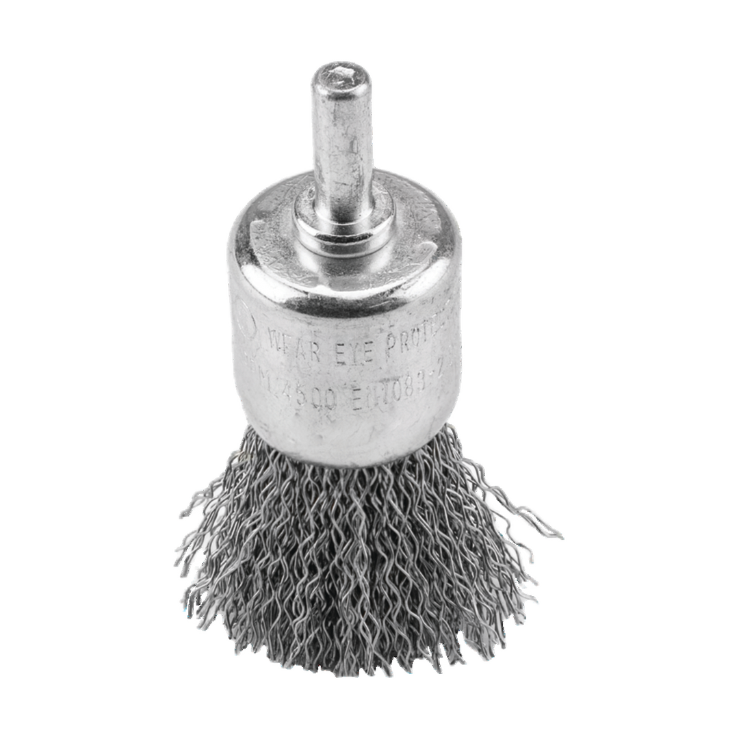 End Wire Brush 17 mm Inox With Shaft 6 mm