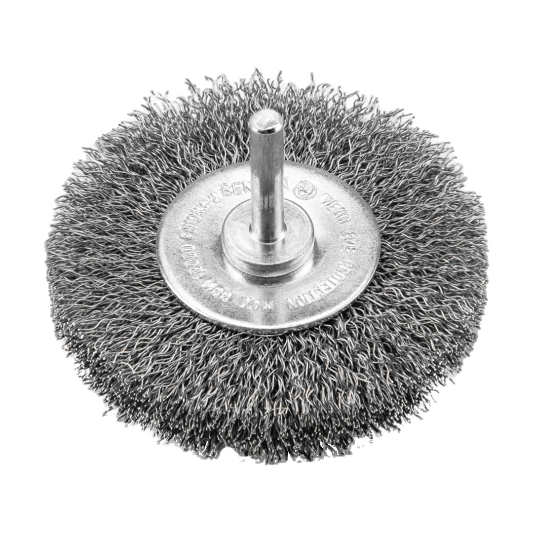Wire Wheel Brush Inox With Shaft 6 mm