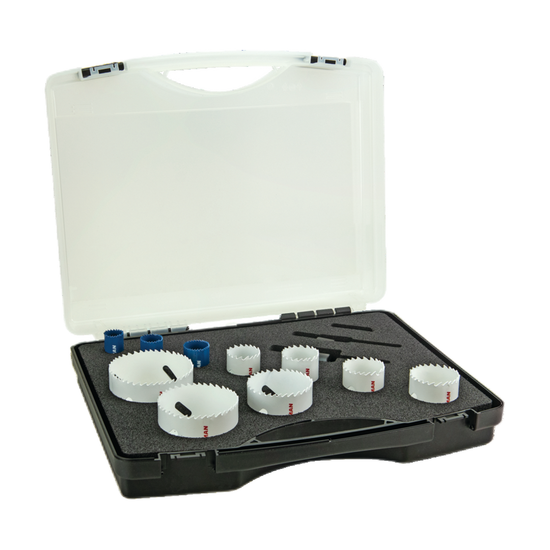 Hole Saws Bi-Metal, Cobalt 8%, 13 Pcs