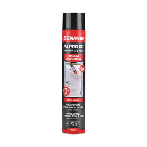 Low & Fast Expansion Gun Foam Pu Pro 60 850Ml