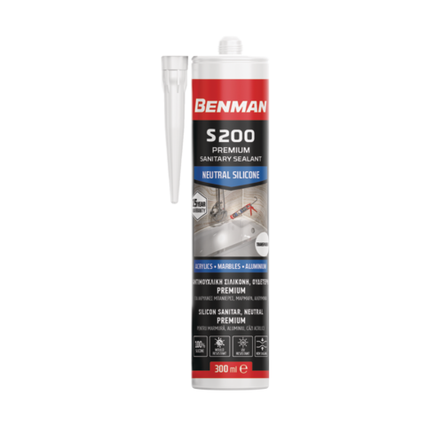 Sealant Sanitary Neutral Silicone Premium S200 White 300Ml