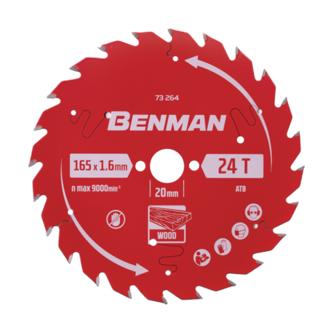 Circular Saw Blade Expert for wood 165 x 1.6mm / 20mm 24T