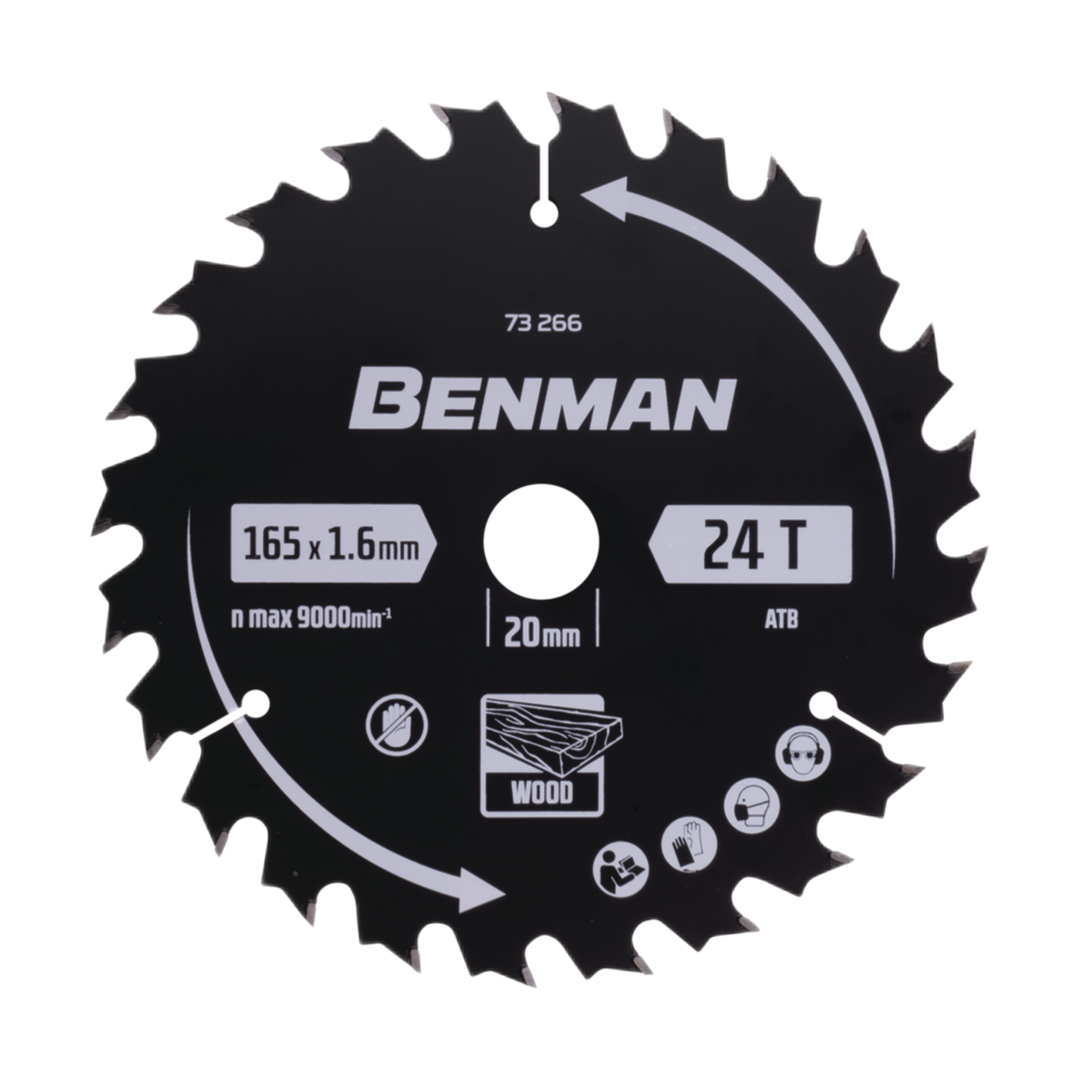 Circular Saw Blade Expert for wood 165 x 1.6mm / 20mm 24T