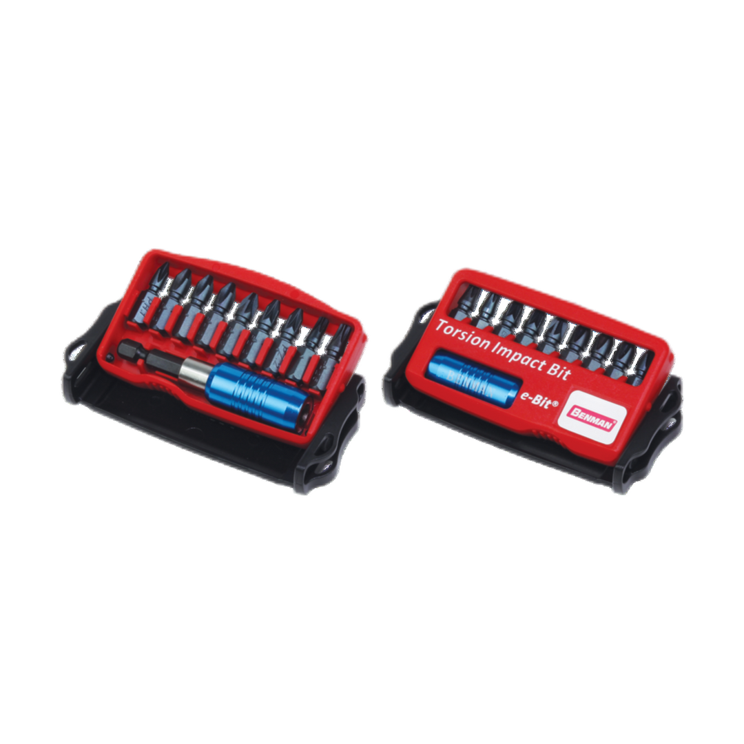 Screw Bits Set 9Pcs, 25 mm 1/4'' Dr.